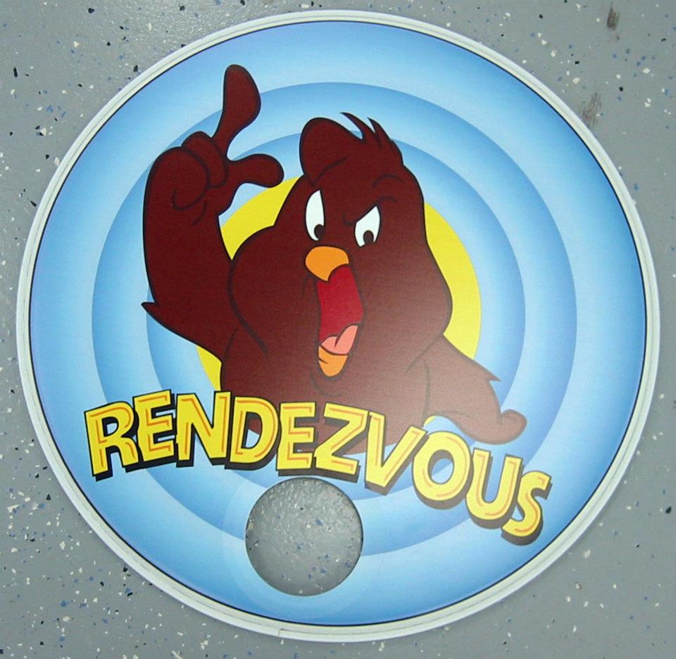 Custom-printed bass drum head with band logo or artwork