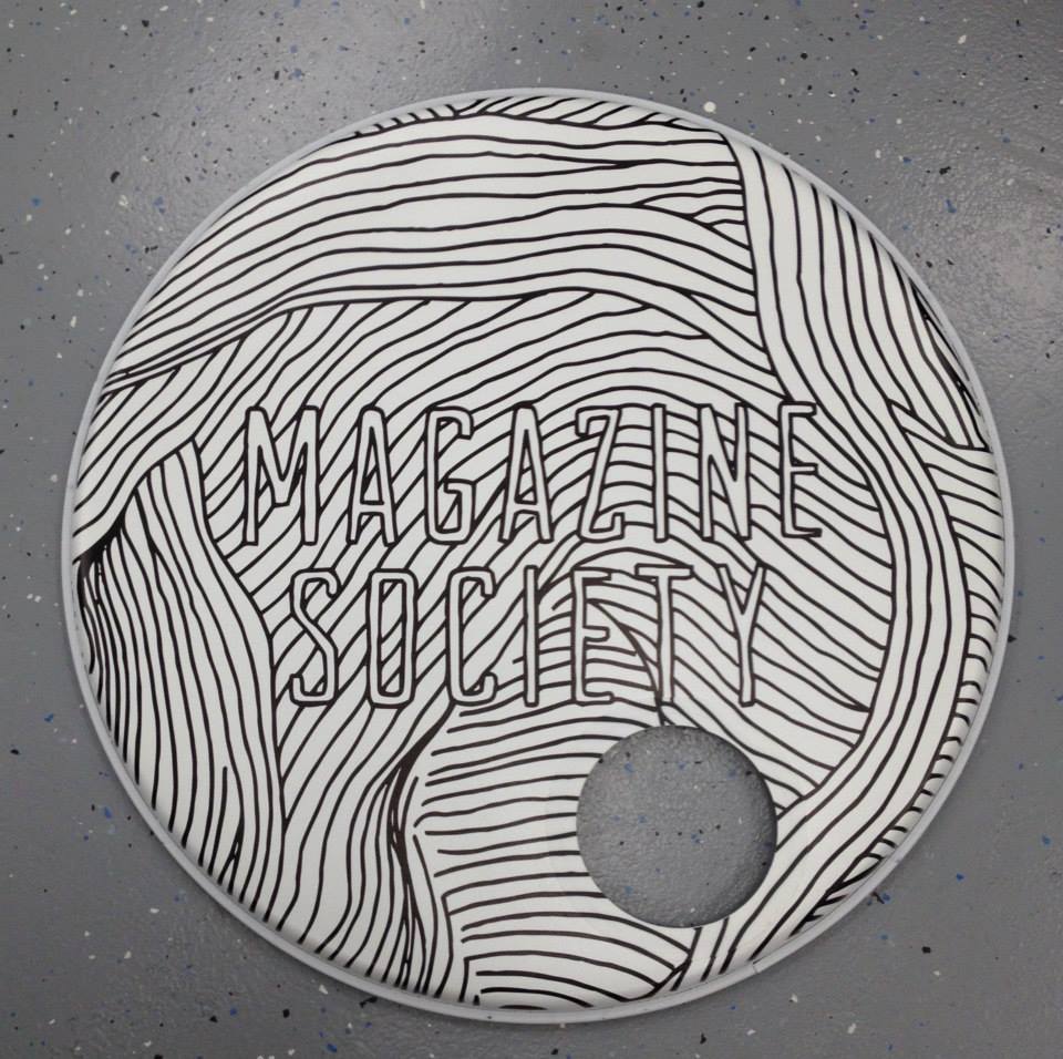 Custom bass drum head print