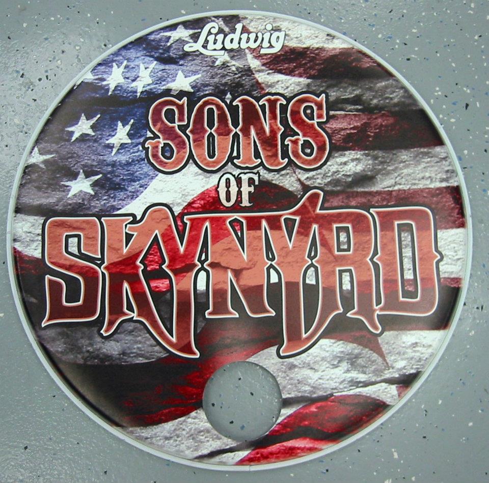 Custom bass drum head print