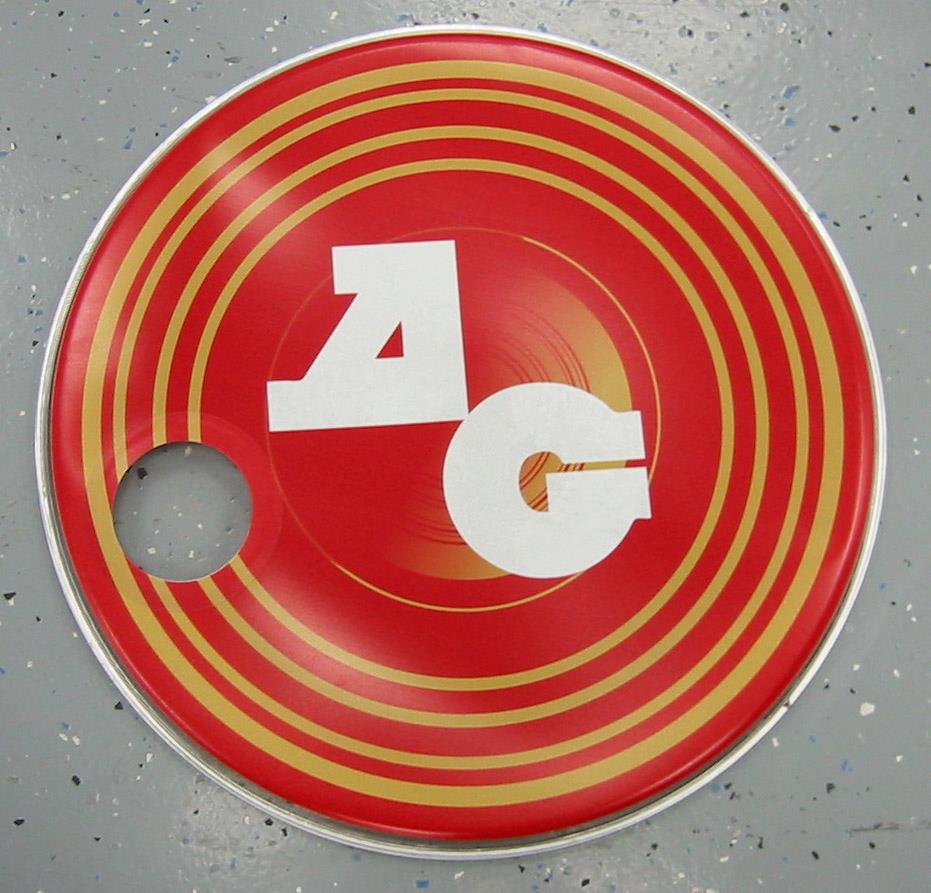Custom bass drum head print