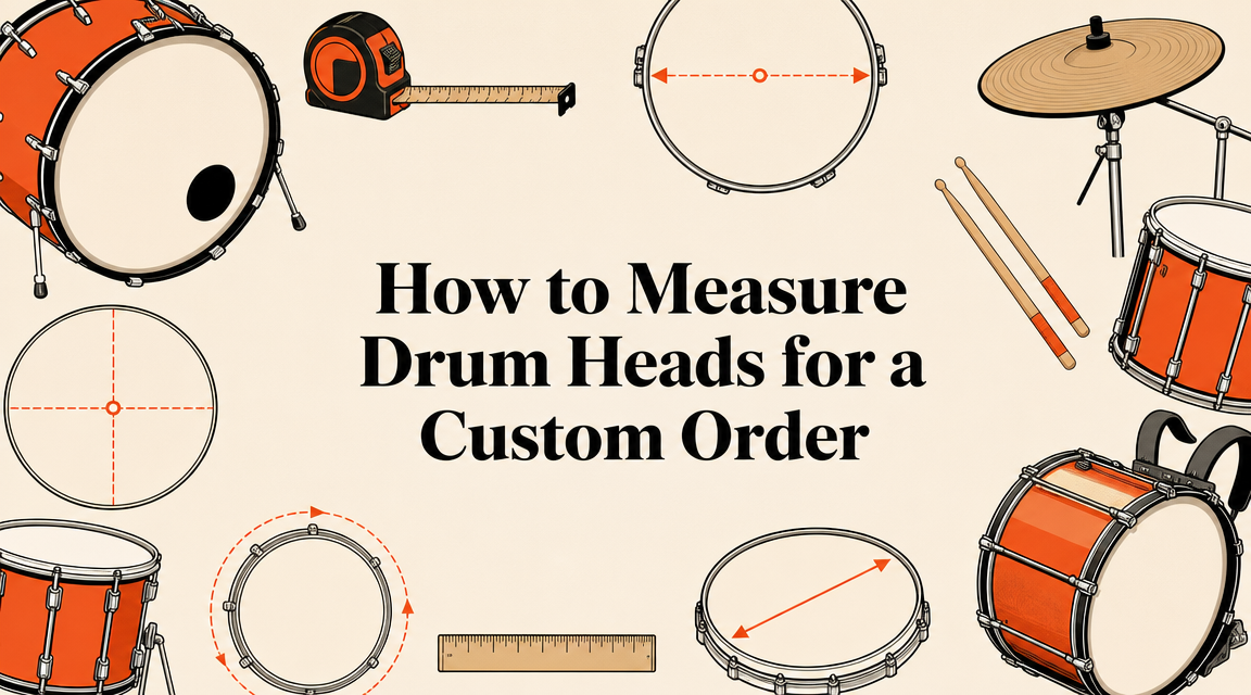 How to Measure Drum Heads for a Custom Order