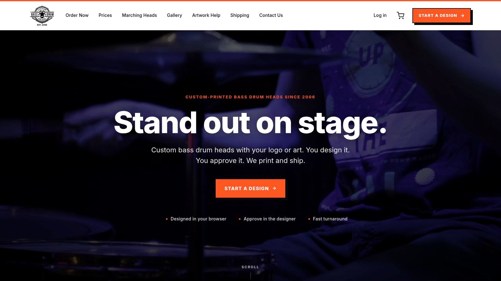 Screenshot from https://www.custombassdrumhead.com