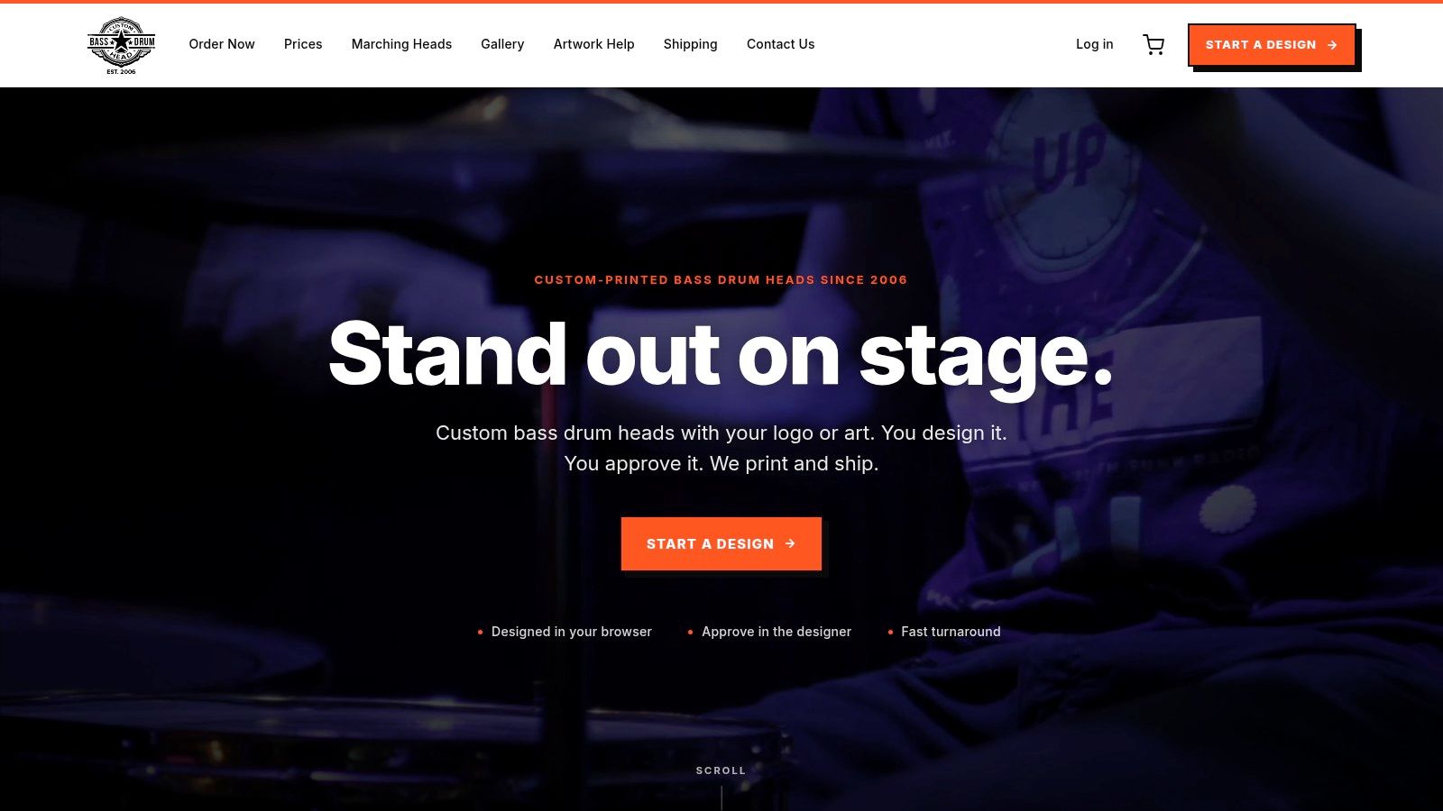 Screenshot from https://www.custombassdrumhead.com