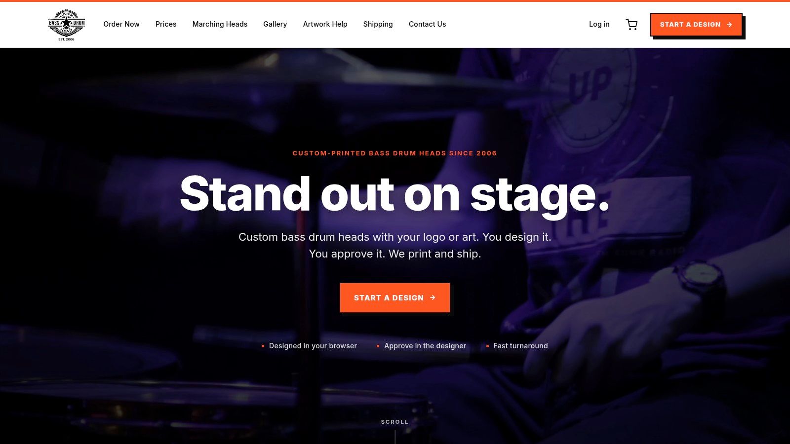 Screenshot from https://www.custombassdrumhead.com/custom-drum-heads/