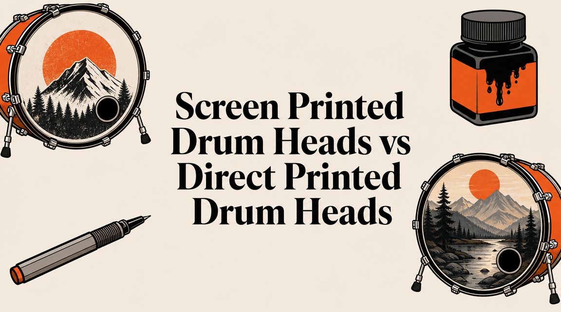 Screen Printed Drum Heads vs Direct Printed Drum Heads