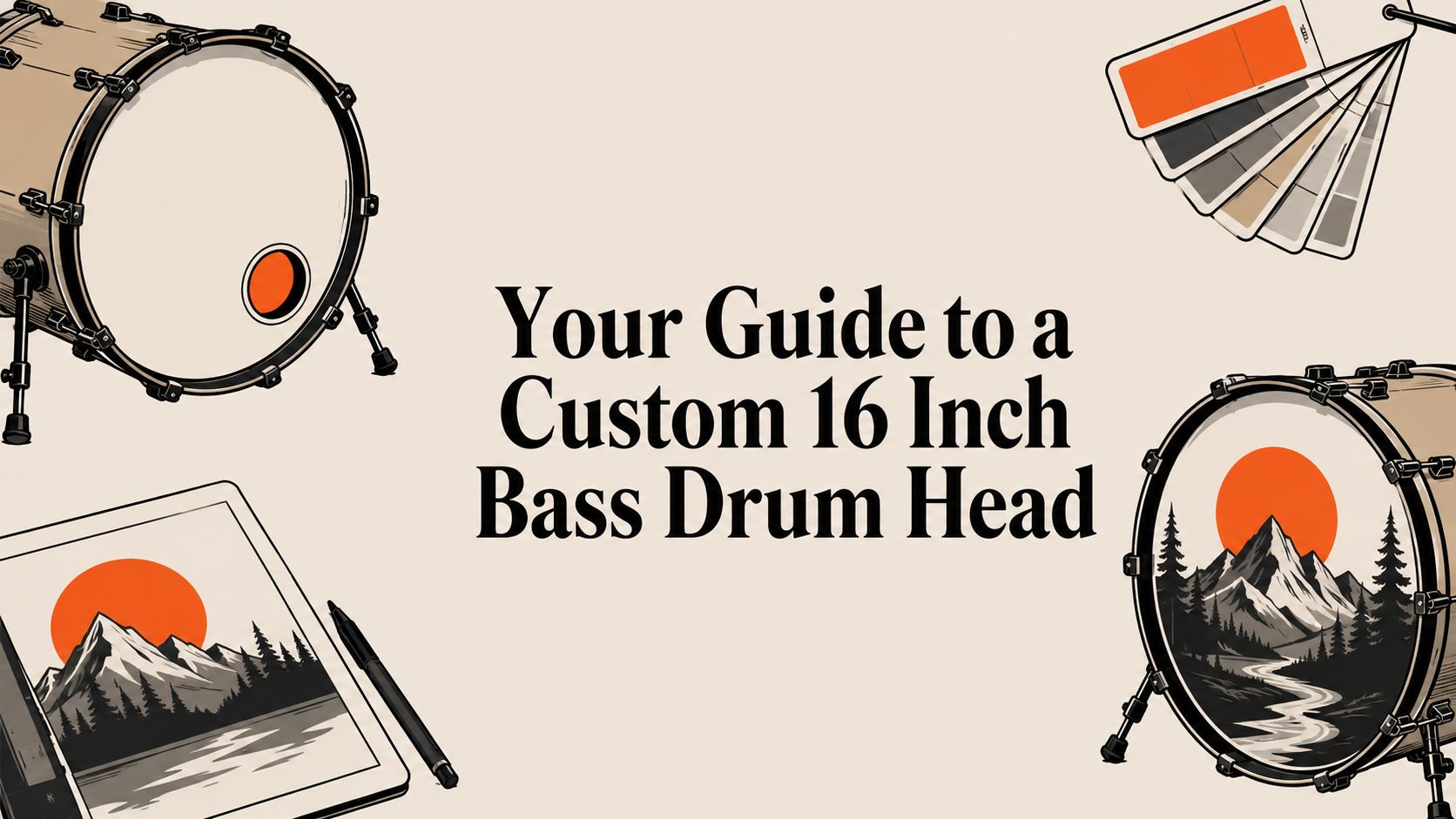 Your Guide to a Custom 16 Inch Bass Drum Head