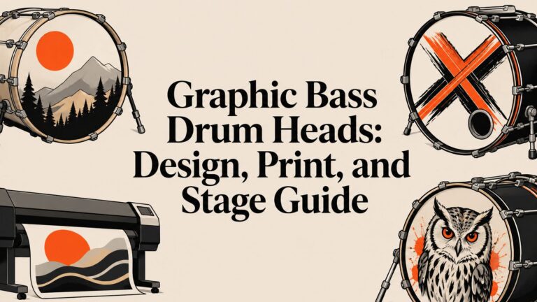 Graphic Bass Drum Heads: Design, Print, and Stage Guide