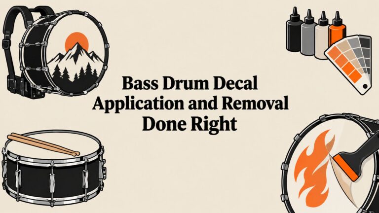 Bass Drum Decal Application and Removal Done Right