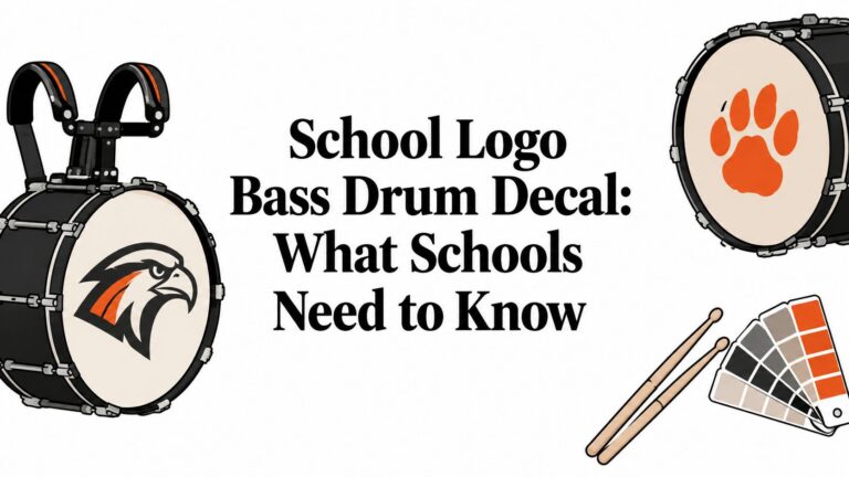 School Logo Bass Drum Decal: What Schools Need to Know