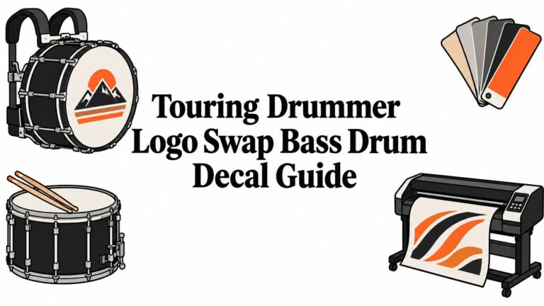 Touring Drummer Logo Swap Bass Drum Decal Guide