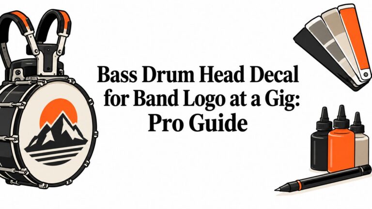 Bass Drum Head Decal for Band Logo at a Gig: Pro Guide