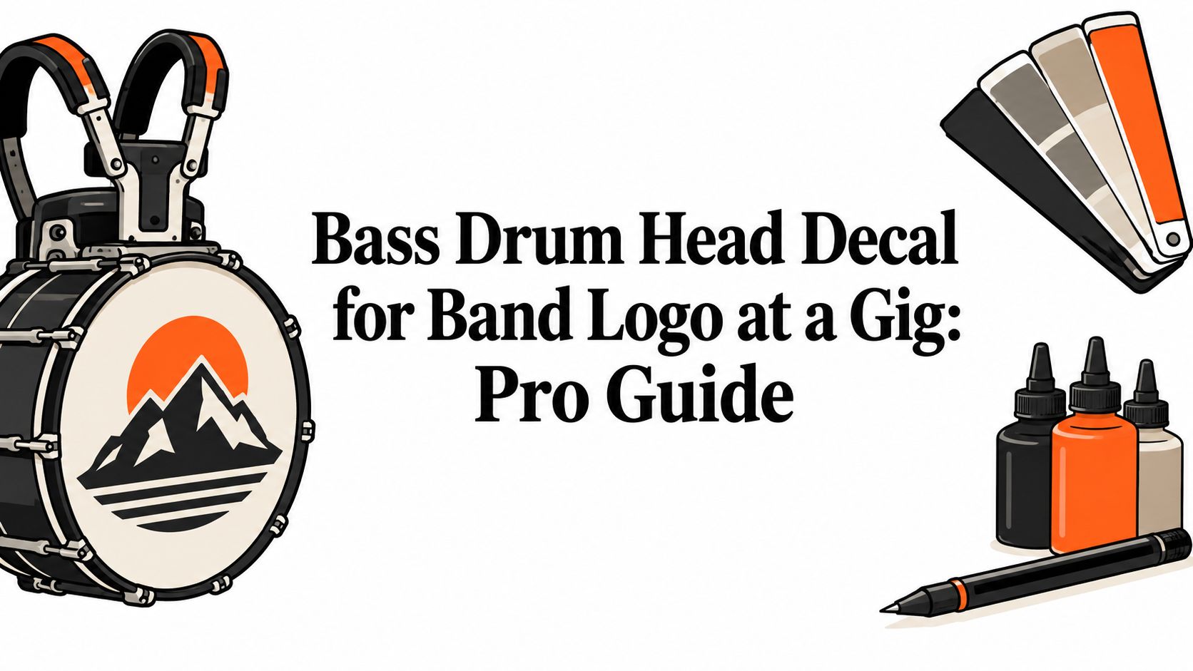 Bass Drum Head Decal for Band Logo at a Gig: Pro Guide