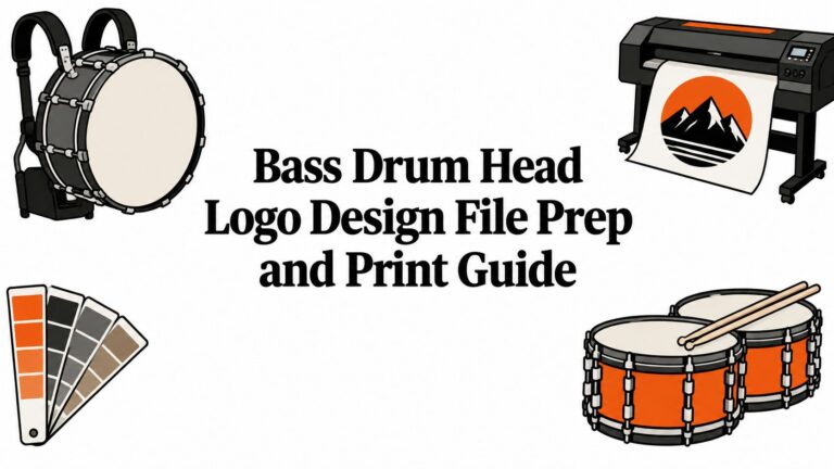 Bass Drum Head Logo Design File Prep and Print Guide